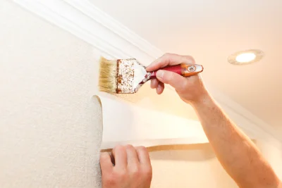 Pose de papier peint à Ercheu — revêtements muraux et toiles de verre